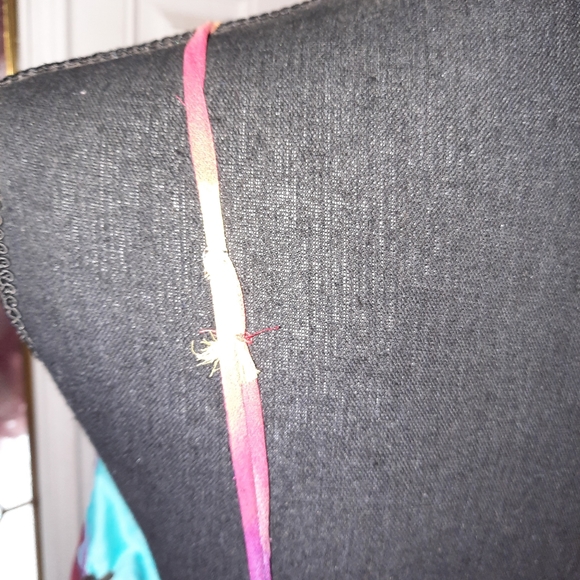 Halter style multi color roushing top - Picture 5 of 8